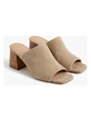 sandalias de tacón bajo · beige