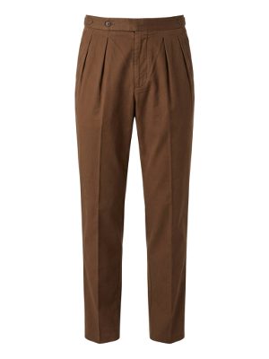 pantalones de pinzas · marrón
