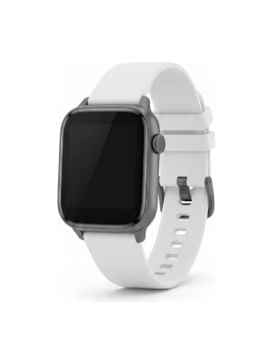 reloj inteligente · blanco y gris