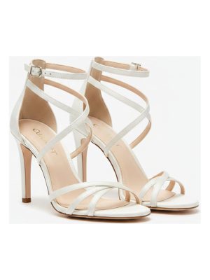 sandalias de tacón · blanco