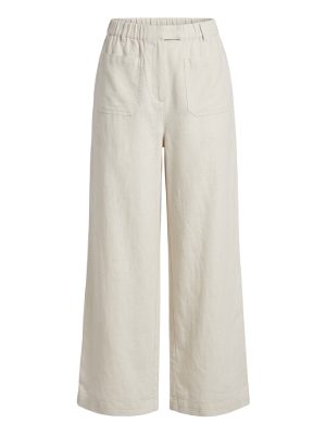 pantalones blancos anchos de mujer · blanco