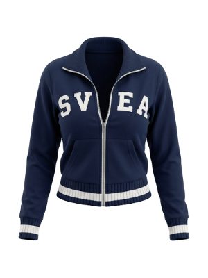 chaqueta deportiva con cremallera · azul marino
