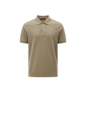 polo de manga corta · beige
