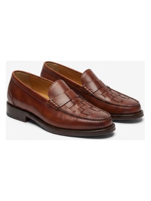 mocasines de cuero · marrón