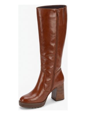 botas altas de cuero · marrón
