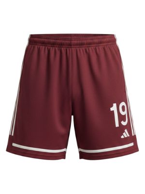 pantalones cortos deportivos · burdeos
