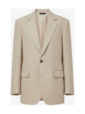 blazer de lino · beige claro