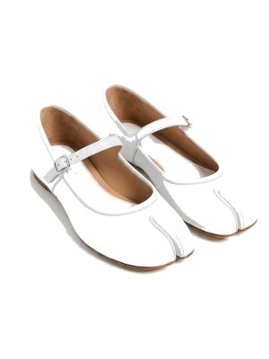 zapatos planos tipo bailarinas · blanco