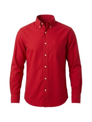 camisa roja de botones · rojo