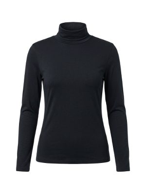 jersey de cuello vuelto · negro