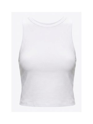 top corto sin mangas · blanco