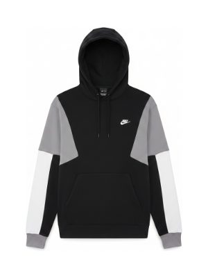 sudadera con capucha y bloques de color · negro