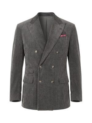 blazer de doble botonadura · gris