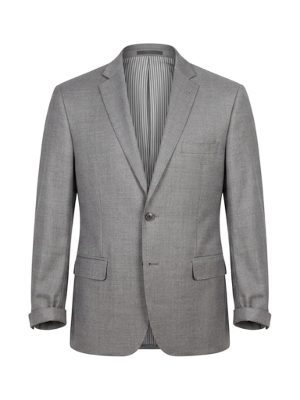 traje de chaqueta gris · gris claro