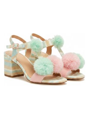 sandalias de tacón bajo · multicolor