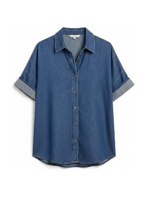 camisa de mezclilla · azul