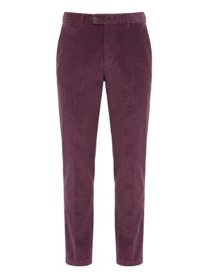 pantalón de canalé · vino