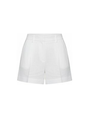 shorts de lino · blanco