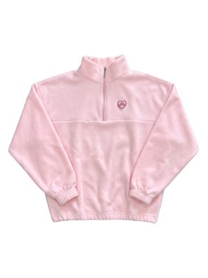 sudadera de forro polar · rosa