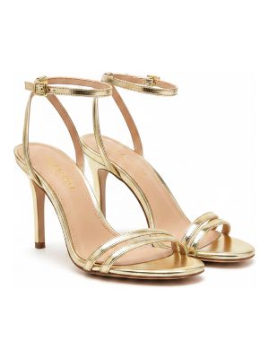 sandalias de tacón · dorado
