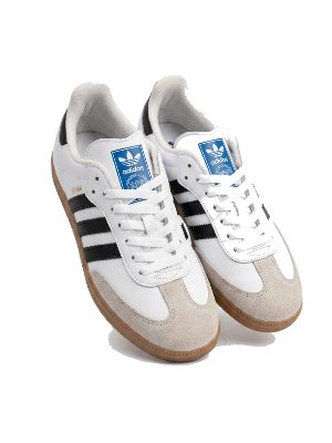 zapatillas blancas deportivas con rayas negras · blanco