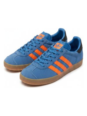 zapatillas deportivas · azul y naranja