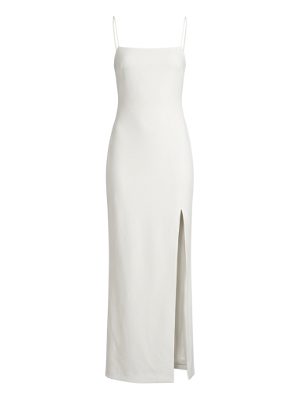 long slip dress with thin straps