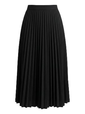 falda plisada midi · negro