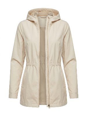 chaqueta impermeable ligera · beige