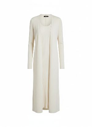 long knit cardigan