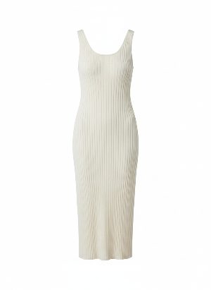 ribbed knit midi dress