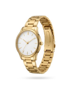 reloj de pulsera dorado · dorado