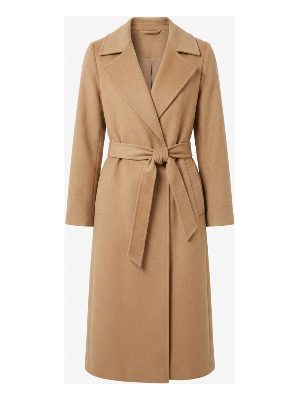 belted wrap long coat