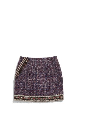 minifalda de tweed · multicolor