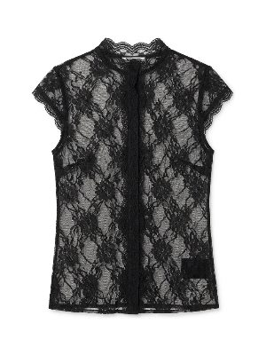 sheer lace blouse