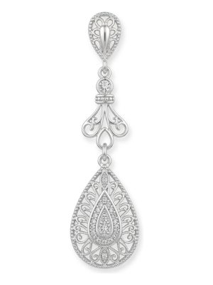 pendientes colgantes · plateado