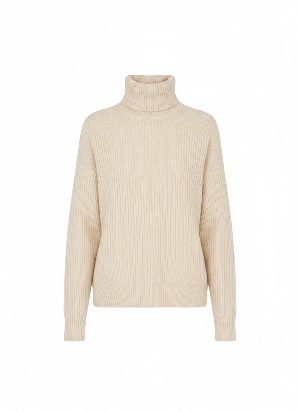 jersey de cuello alto de punto