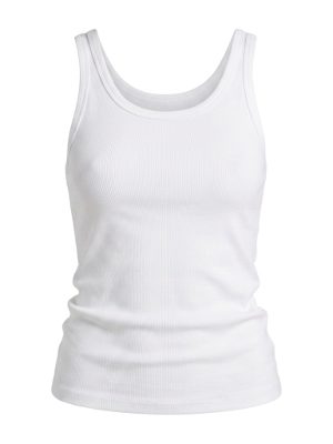 white tank top