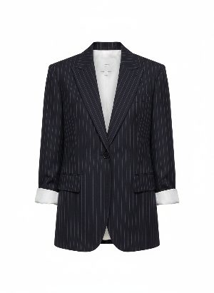 pinstripe blazer
