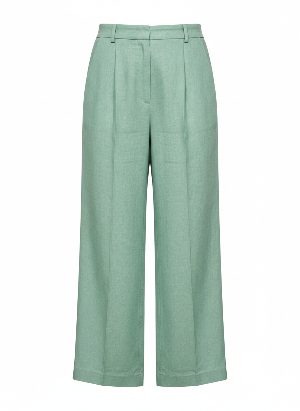Wide-leg linen pants
