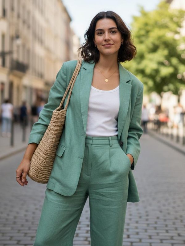 Effortless Mint Green Linen: Your Chic Street Style Fix