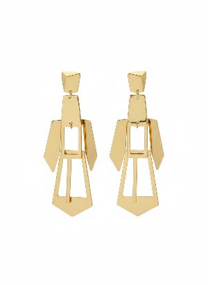 pendientes grandes de diseño geométrico