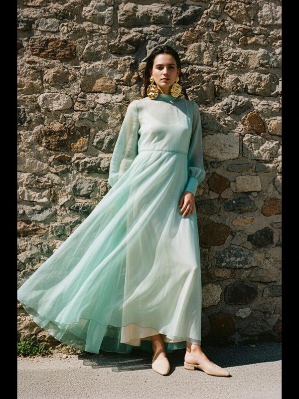 Effortless Mint Green Elegance for Sunny Days