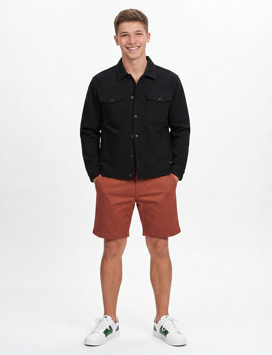 Este atuendo presenta una combinación moderna y casual, perfecta para un… · Outfit de Nicolas López Roman