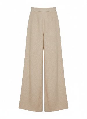 pantalones anchos de lino