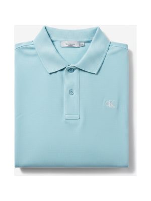 camiseta polo · azul claro