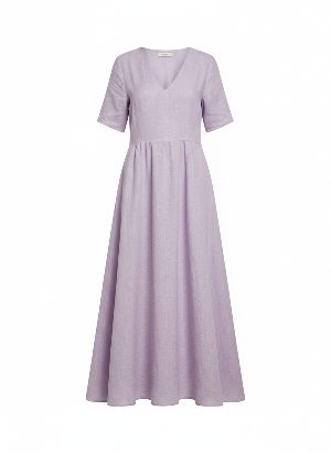 long linen dress
