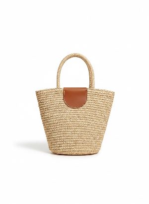 Raffia tote bag