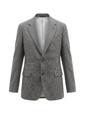 americana de cuadros · gris