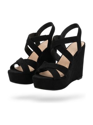 sandalias de plataforma · negro